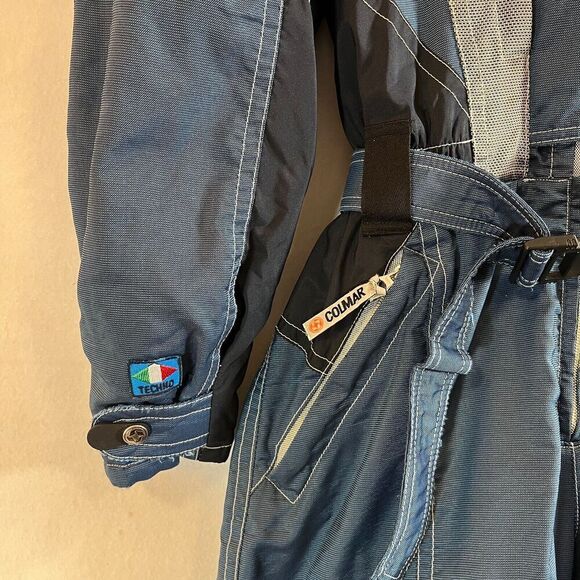 Vtg Colmar Ski Suit Women 10 Blue One Piece Jumpsuit Techno Logic 80s 90s - Picture 14 of 14